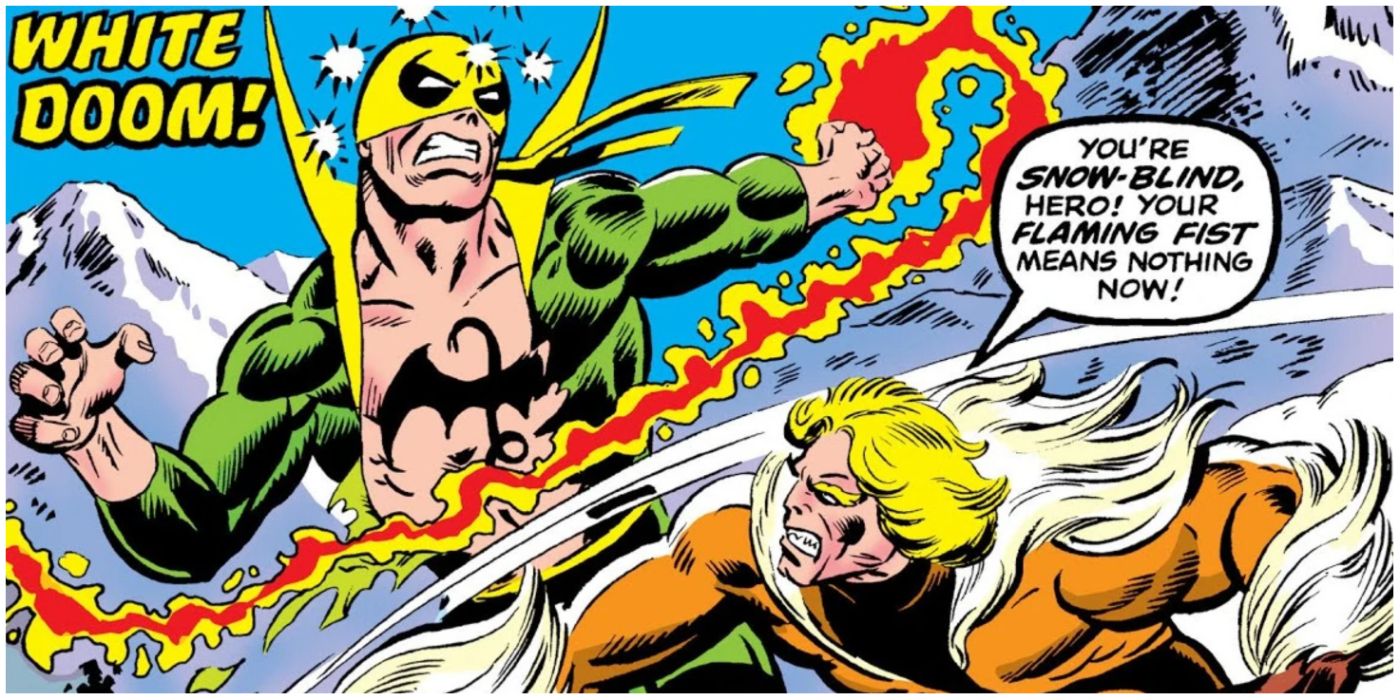 Iron-Fist-Dodging-An-Attack-From-Sabretooth-in-Marvel-Comics-1