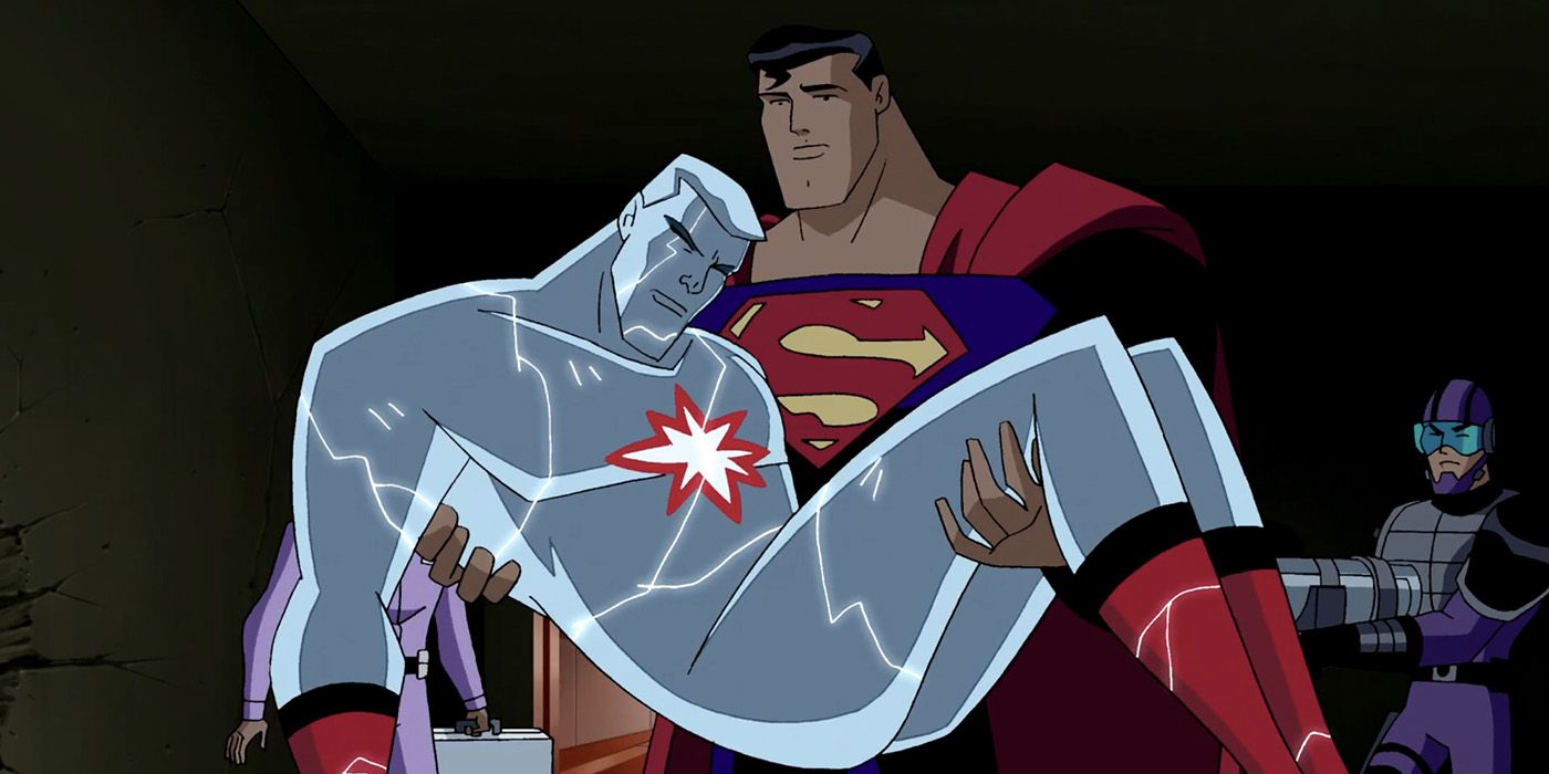 Superman defeats Captain Atom