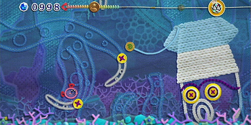Games Kirby's Epic Yarn Squid Boss