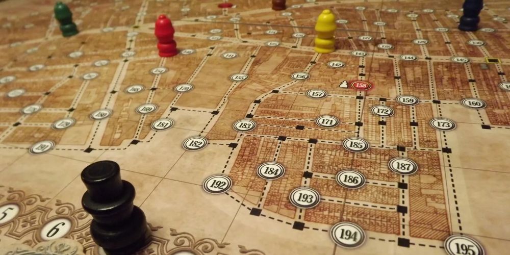 Several investigators in Letters from Whitechapel board game