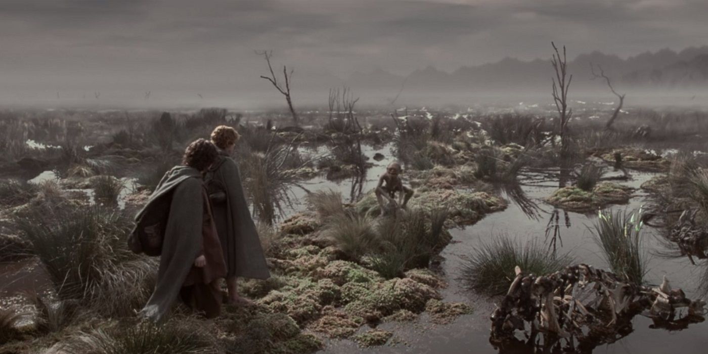 the dead marshes in Lord of the Rings: The Two Towers