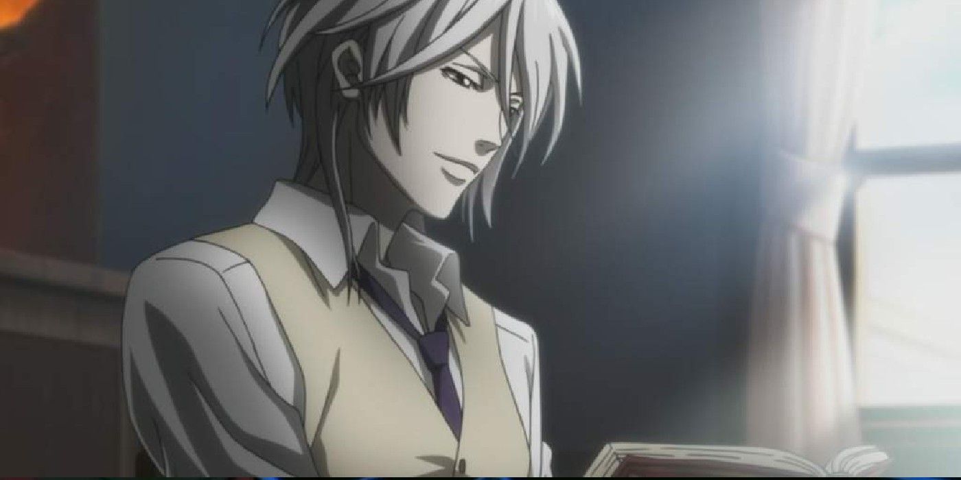 Makishima Reads A Book In Psycho Pass