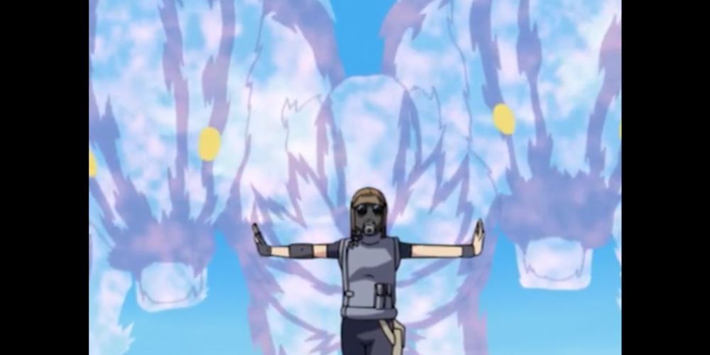 Masked Ninja Uses Ninja Art Kujaku In Naruto