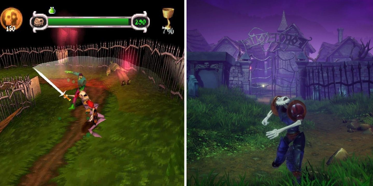 Sir Daniel Fortesque explored the graveyard in MediEvil and its remake