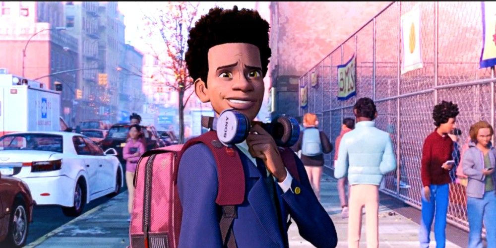 Miles Morales in Into The Spider-Verse.