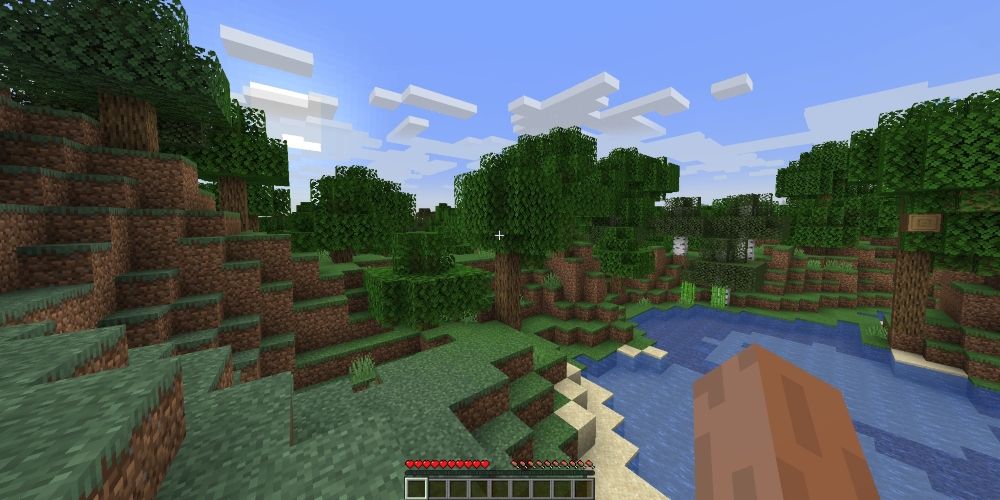 A player starting a new Survival game in Minecraft.