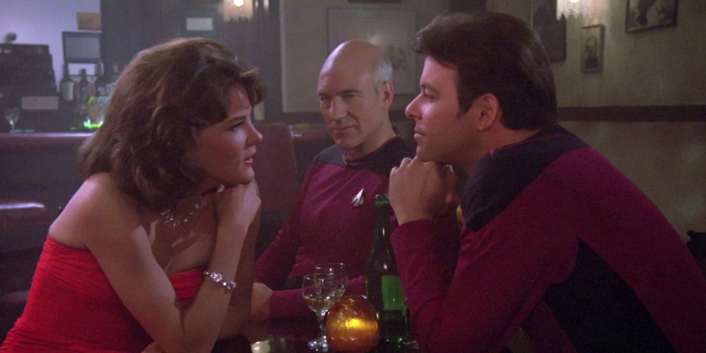 Minuet with Picard and Riker in 11001001