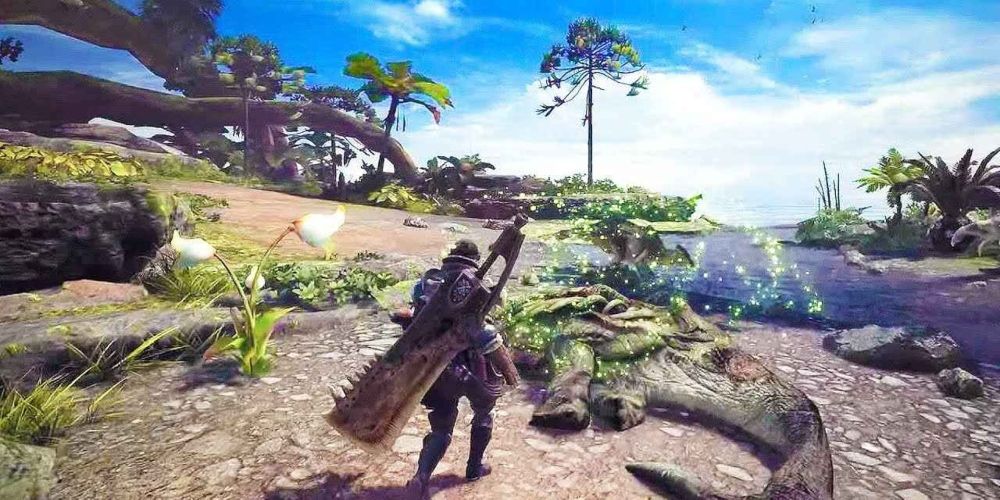 The Ancient Forest in Monster Hunter: World game.
