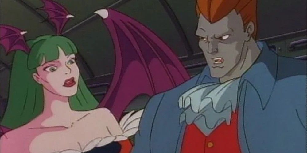 Morrigan Aensland and Demitri Maximoff's appearances in the animated series