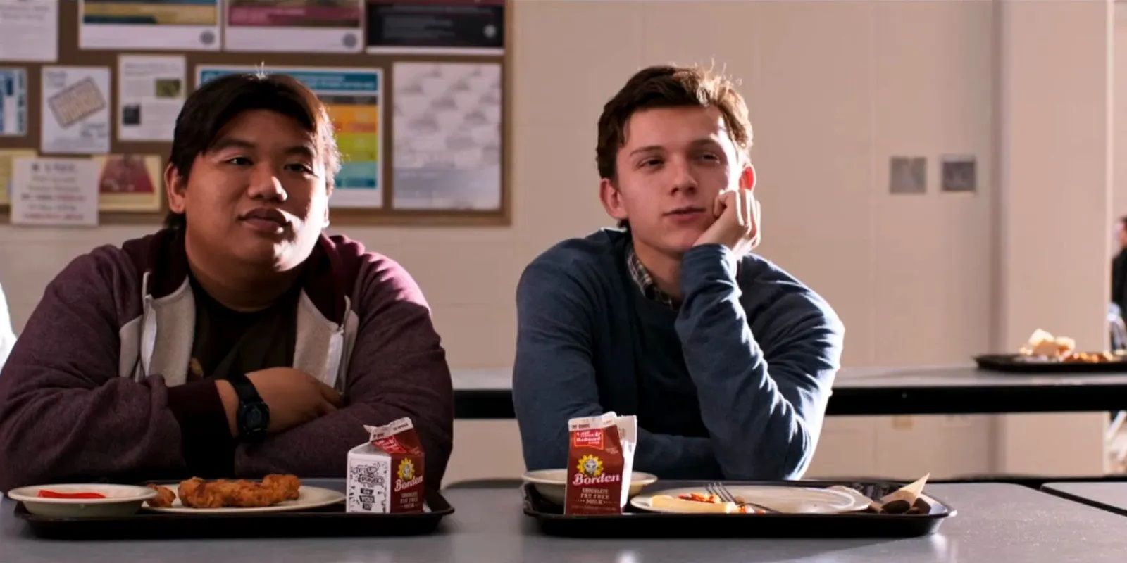 Ned and Peter at the lunch table