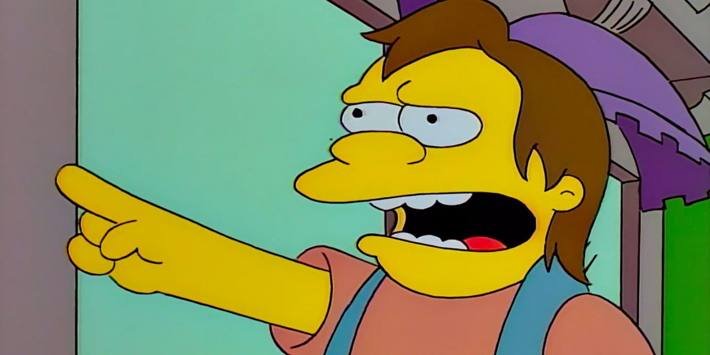 Nelson Muntz from The Simpsons saying 