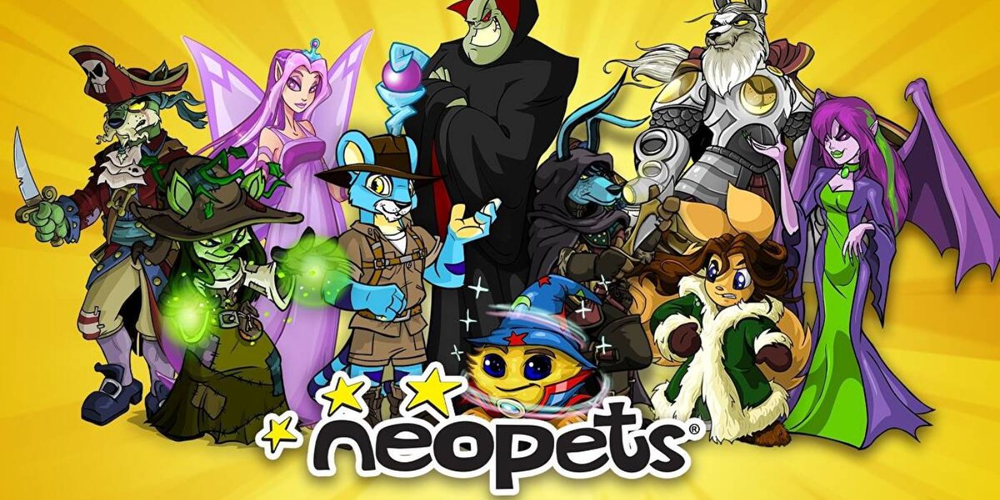 A collection of popular Neopets characters