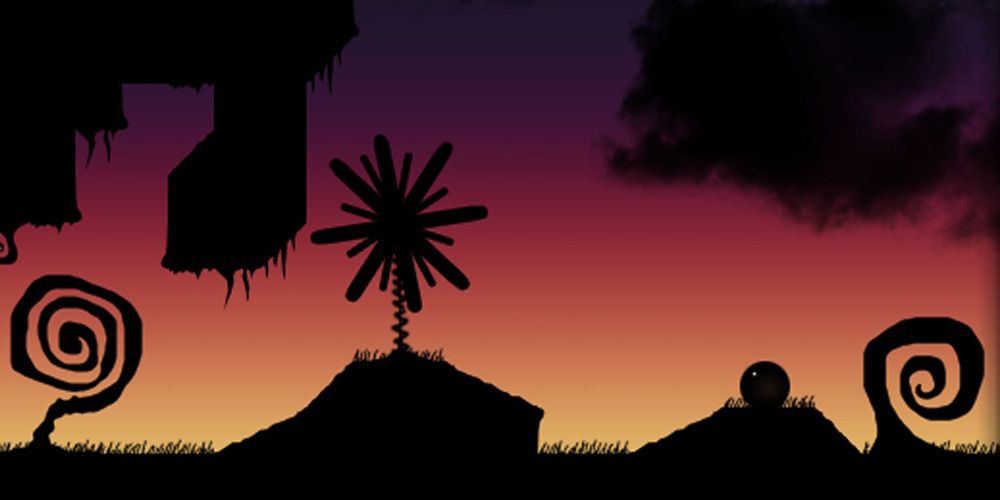A silhouette landscape in NightSky