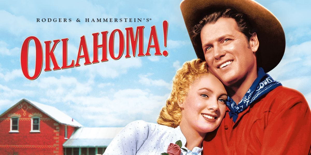 Oklahoma movie poster with Gordon MacRae and Shirley Jones