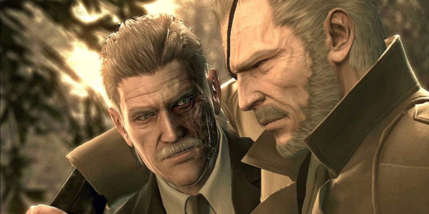 Old Snake Helps Big Boss In Metal Gear Solid 4 Guns Of The Patriots