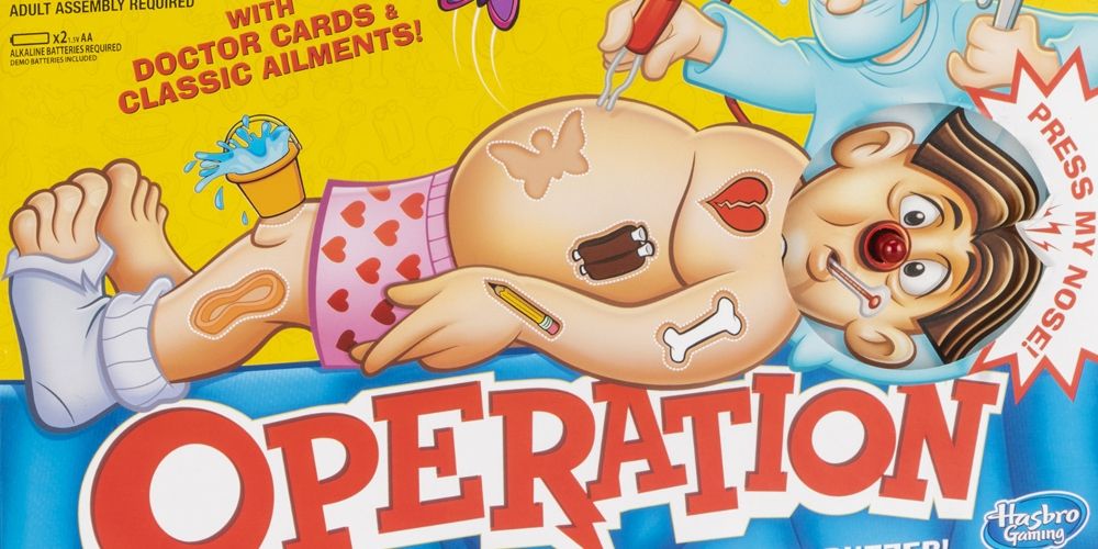 The box art for Operation board game