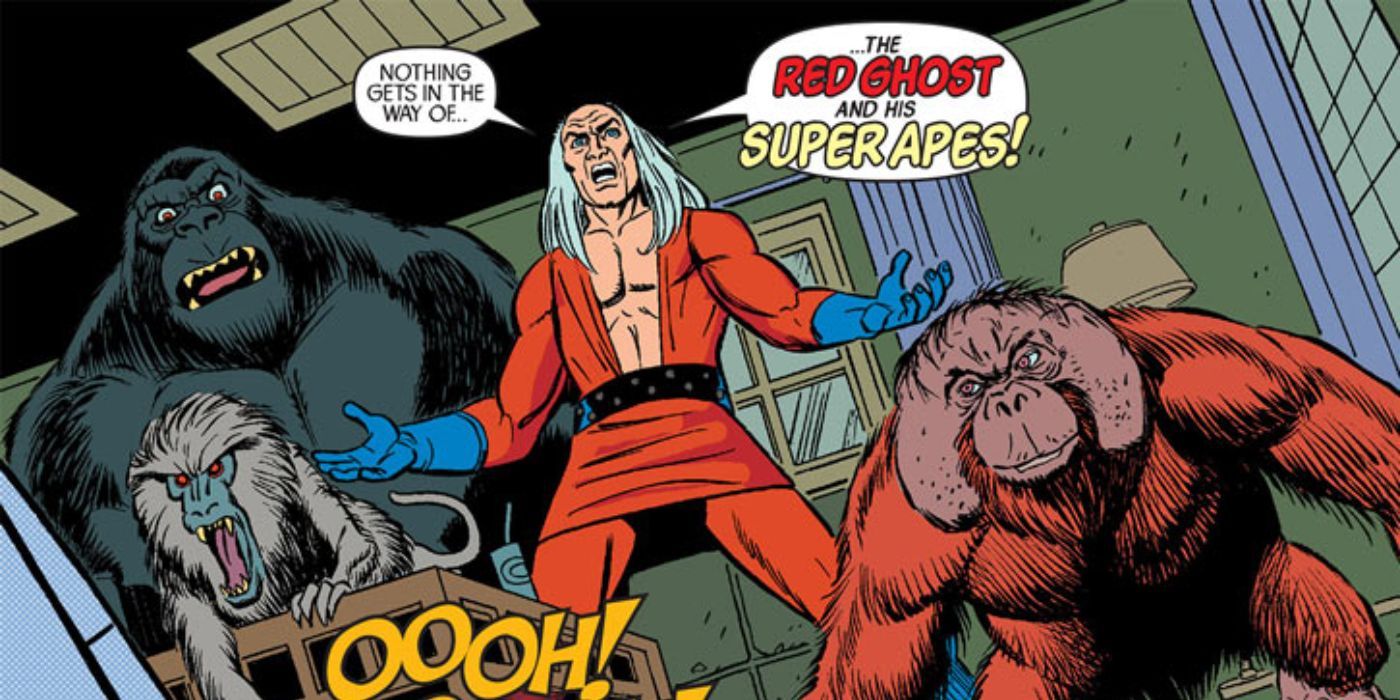 Red Ghost ostenta seu poder e o dos Super-Macacos