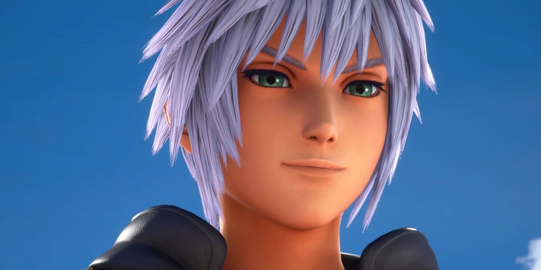 Riku sorrindo em Kingdom Hearts 3