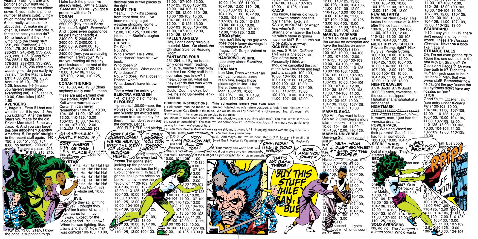 She-Hulk Takes A Shortcut Through The Comics Ordering Page