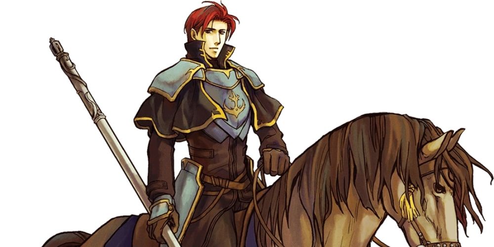 Seth, the starting Paladin of Fire Emblem: The Sacred Stones