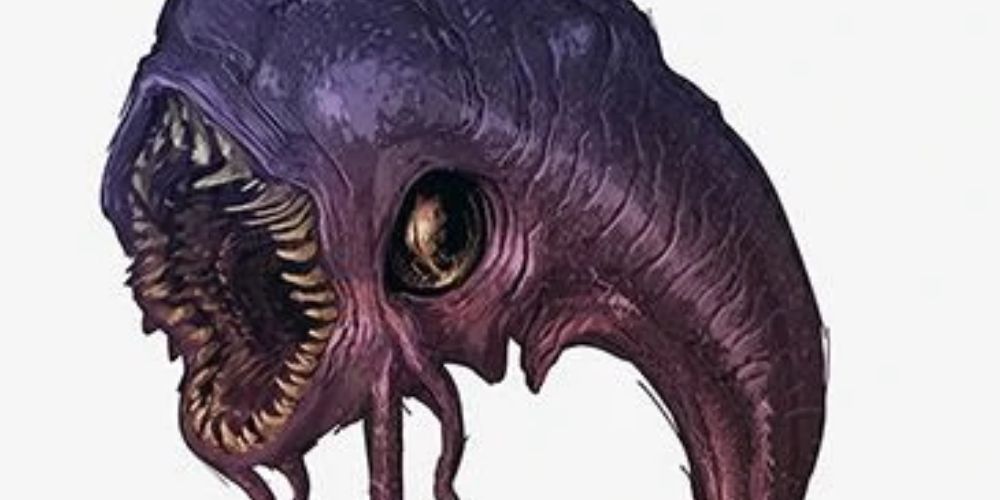 A fraca aberração Slaad Tadpole no jogo Dungeons & Dragons DnD