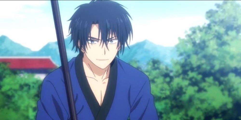 Son Hak sitting and smirking in Yona of the Dawn.