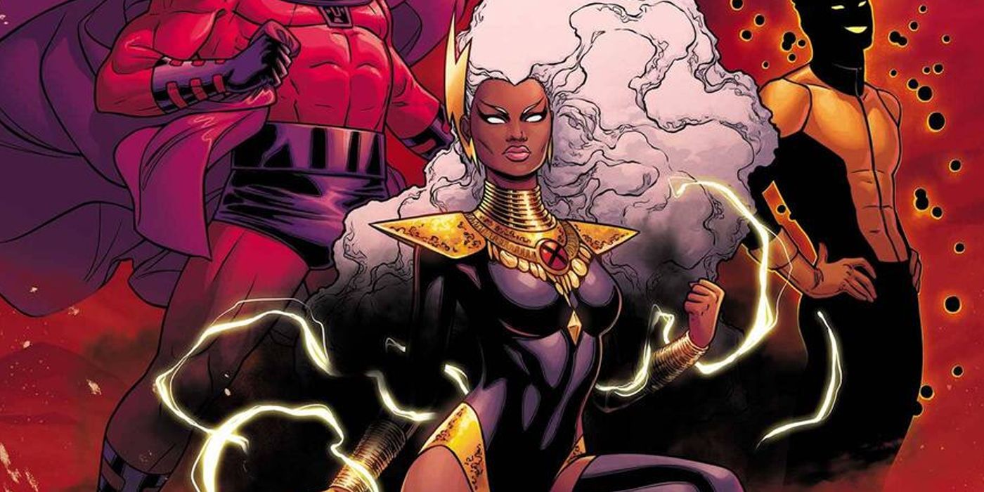 Storm with Magneto and Sunspot from X-Men Red