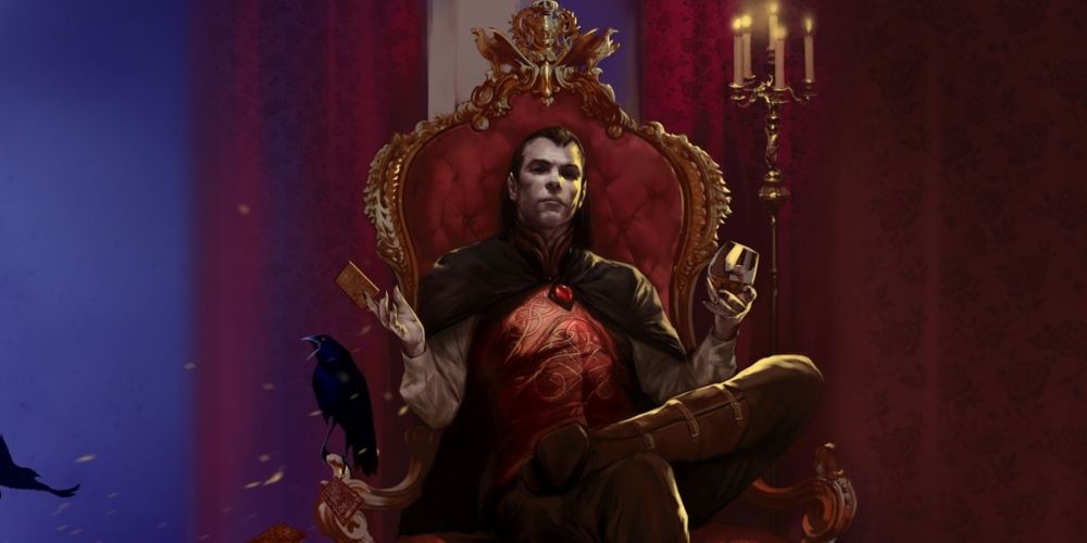 Infamous vampire Strahd von Zarovich in Curse of Strahd premade DnD campaign.