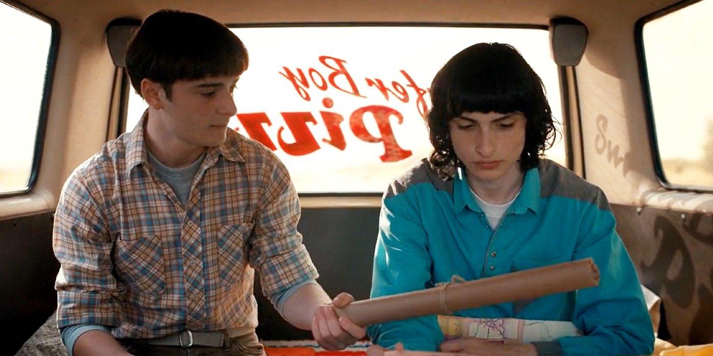 Stranger Things' Will showing Mike his painting