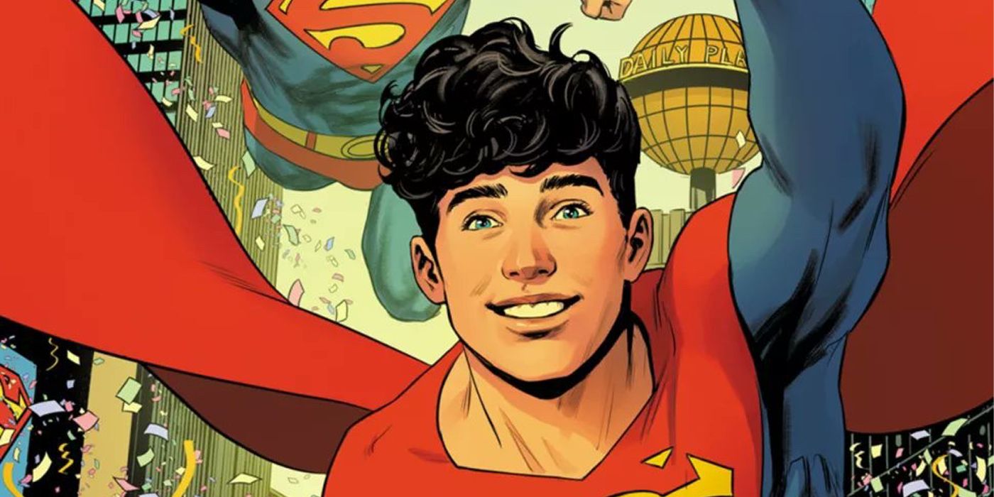 Jon Kent flies with Clark on the cover of Superman Son of Kal-El