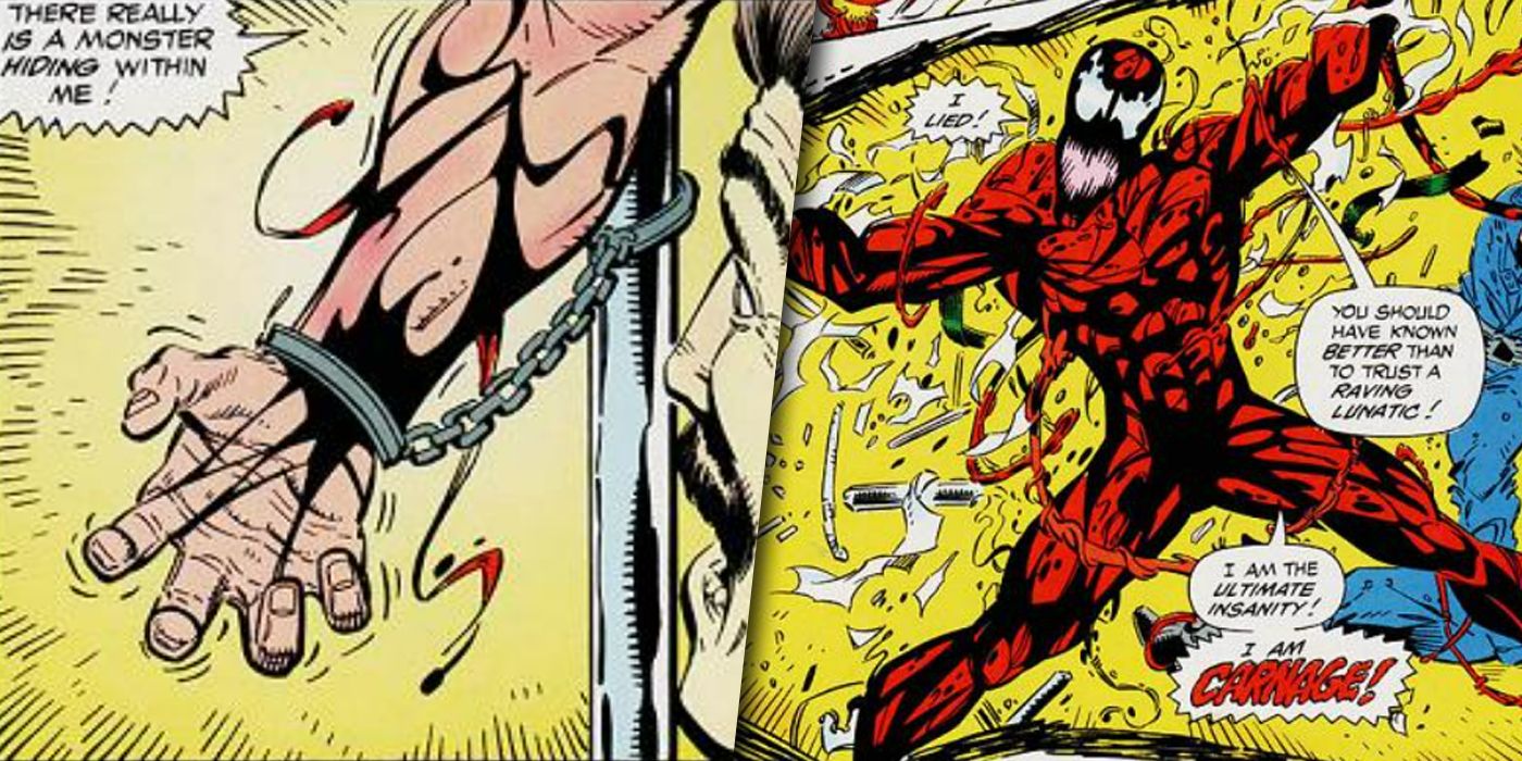 The Carnage symbiote mutated into Cletus Kasady's bloodstream