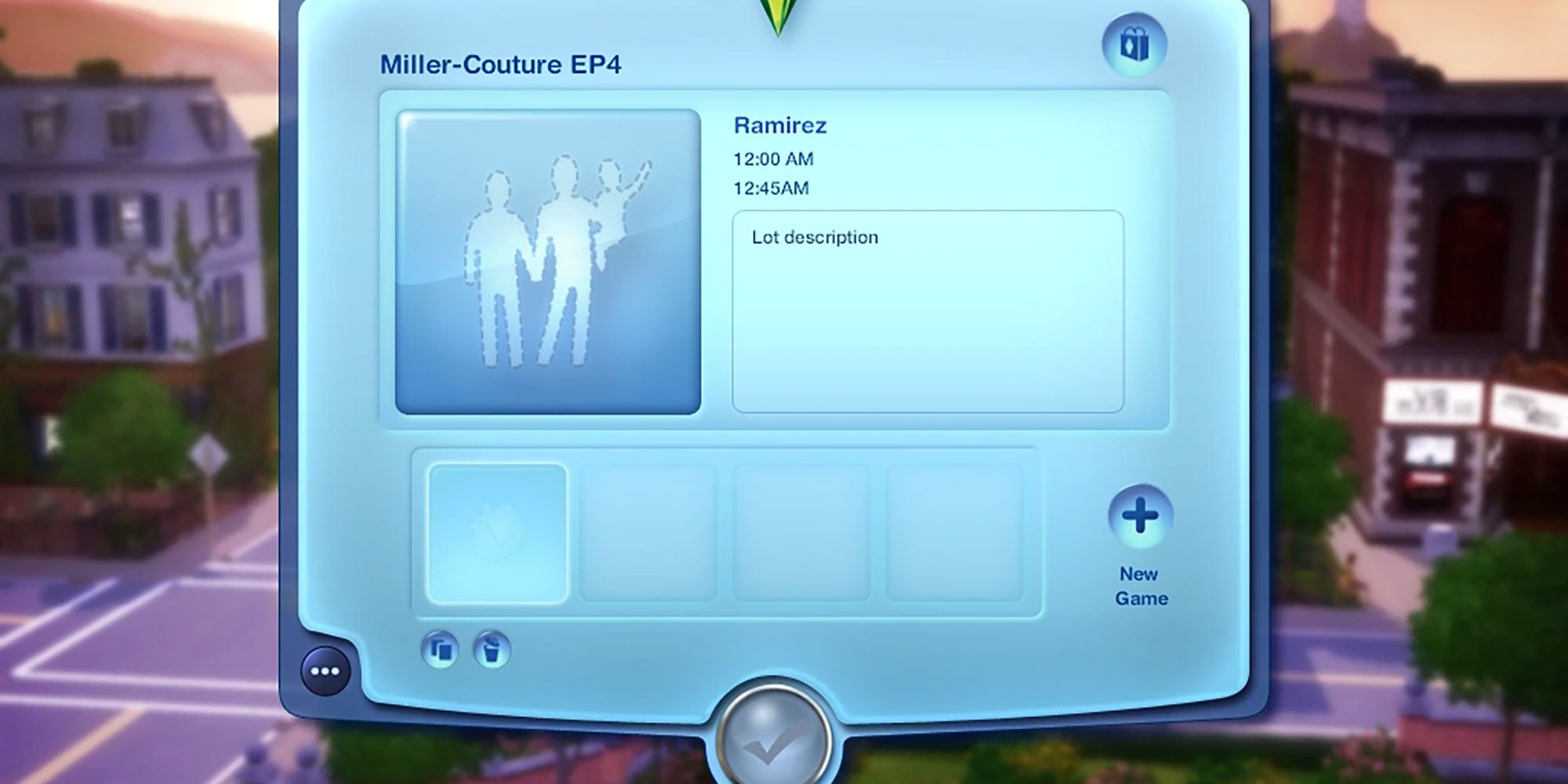 A lost save in The Sims 3