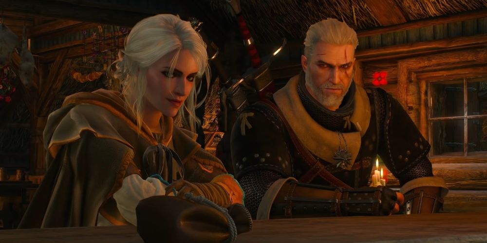 Ciri becomes a Witcher alongside Geralt in the ending to the Witcher 3 - Wild Hunt.