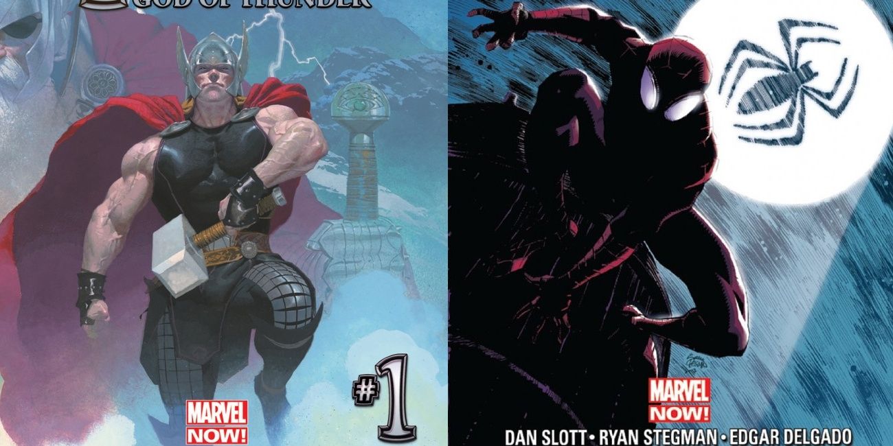 Thor and Spider-Man ni the Marvel Now! relaunch of comic books