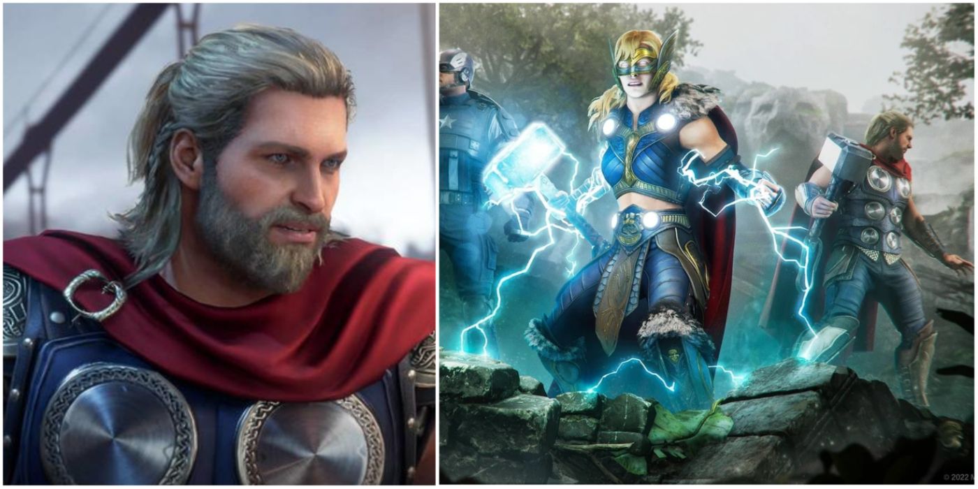 Thor and Mighty Thor from Marvel's Avengers Video Game