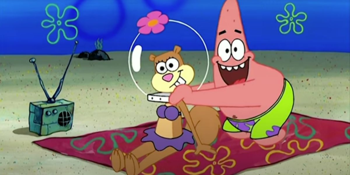 Sandy and Patrick in SpongeBob SquarePants.