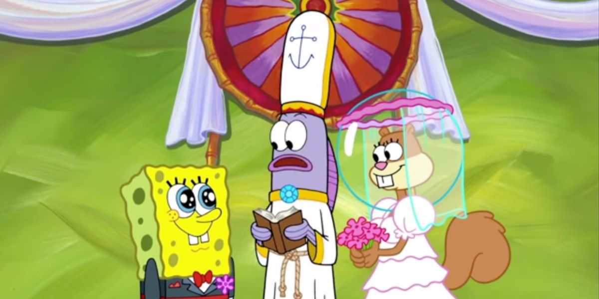 SpongeBob and Sandy's wedding in SpongeBob SquarePants.