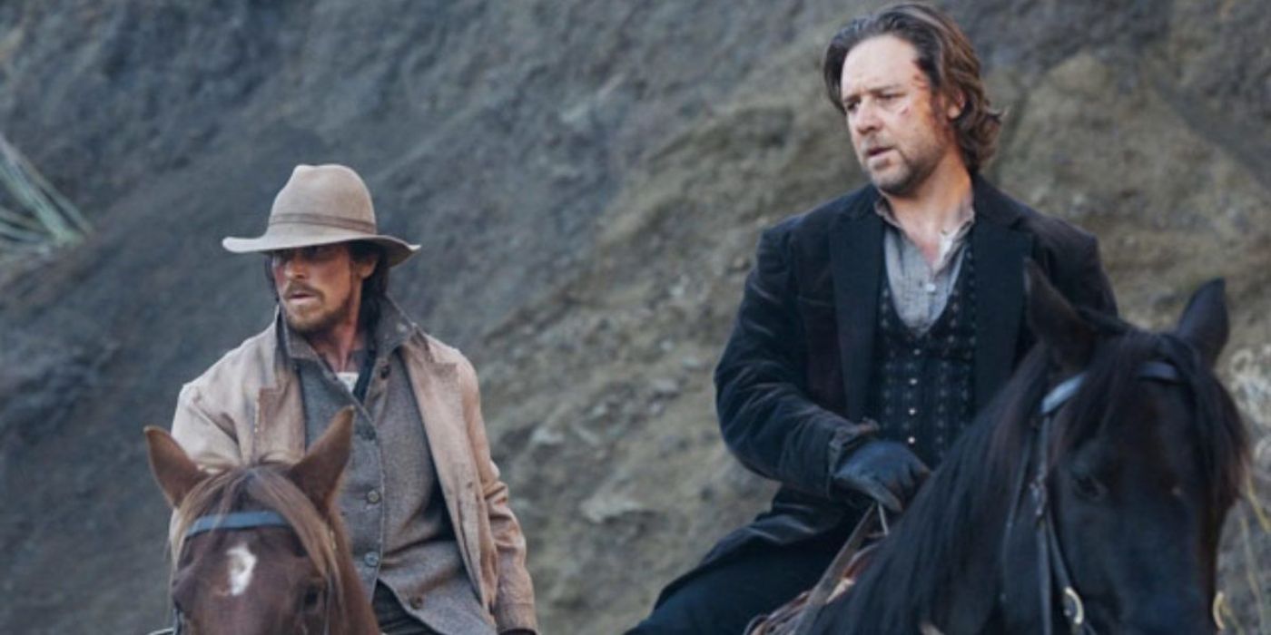 Christian Bale and Russell Crowe in 3:10 to Yuma