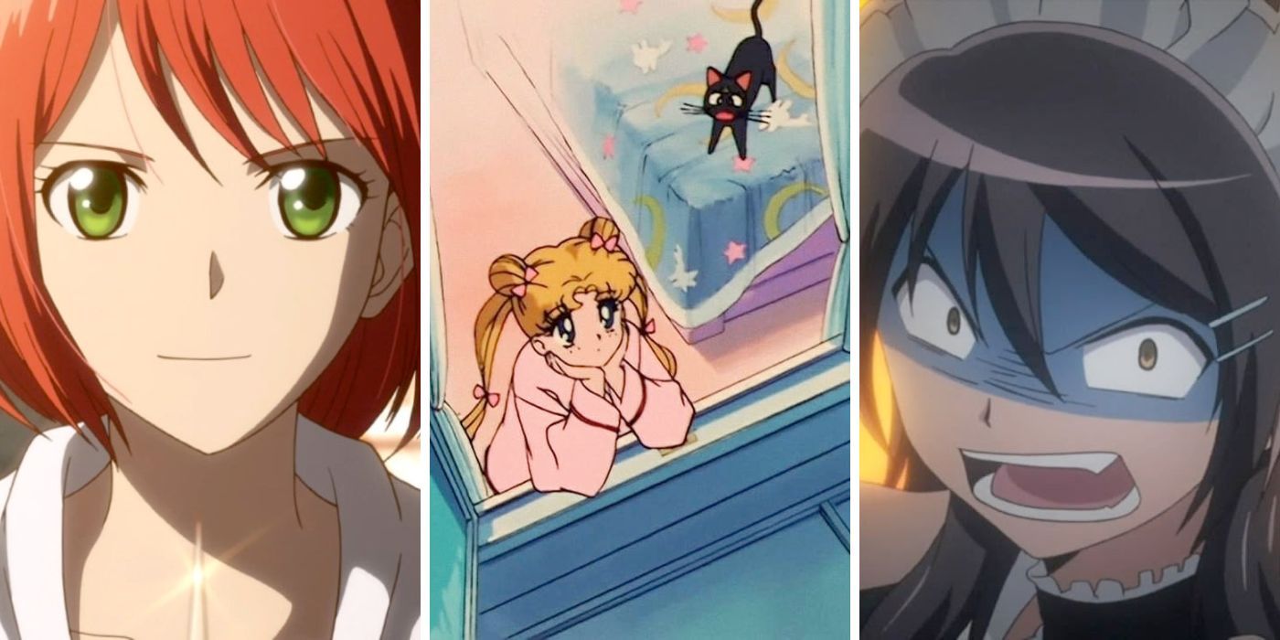 Images feature Shirayuki (Snow White with the Red Hair), Usagi Tsukino and Luna (Sailor Moon, 1992), and Misaki Ayuzawa (Maid-sama!)