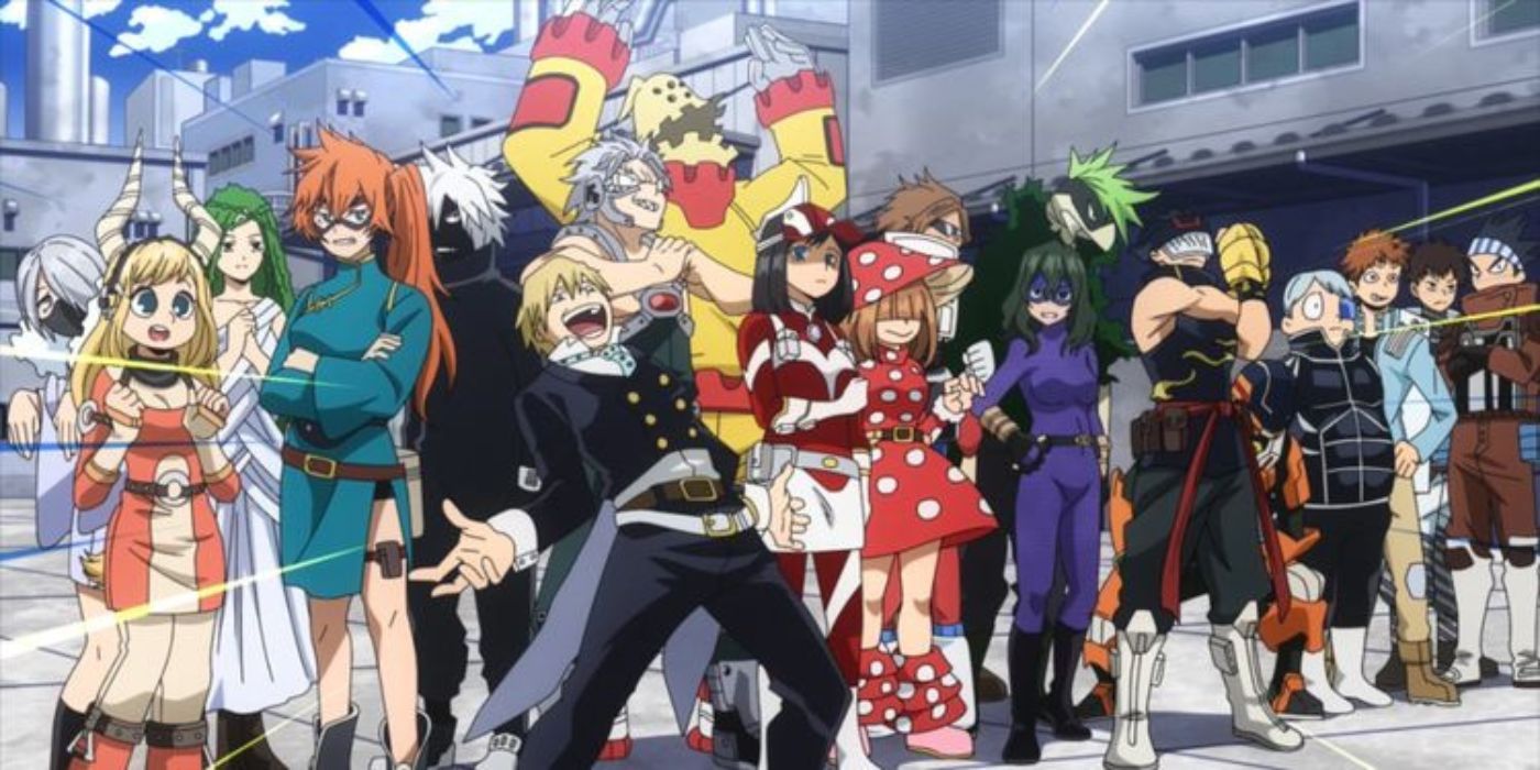 Class 1-B gets ready for the Joint Training Competition in My Hero Academia.