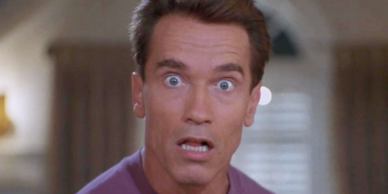 arnold schwarzenegger with a surprised face