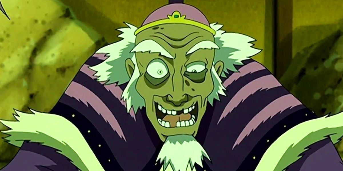 King Bumi smiles in Avatar: The Last Airbender.