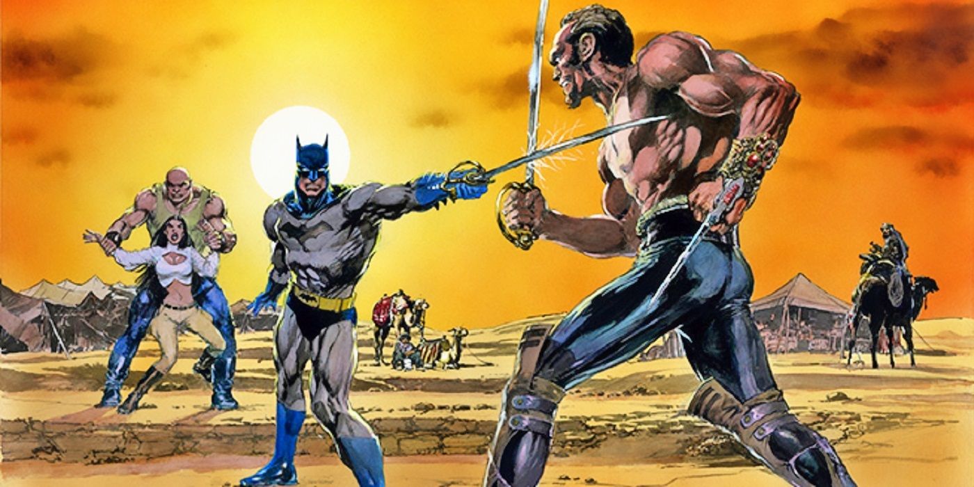 Batman and Ra's al Ghul duel with swords in DC Comics