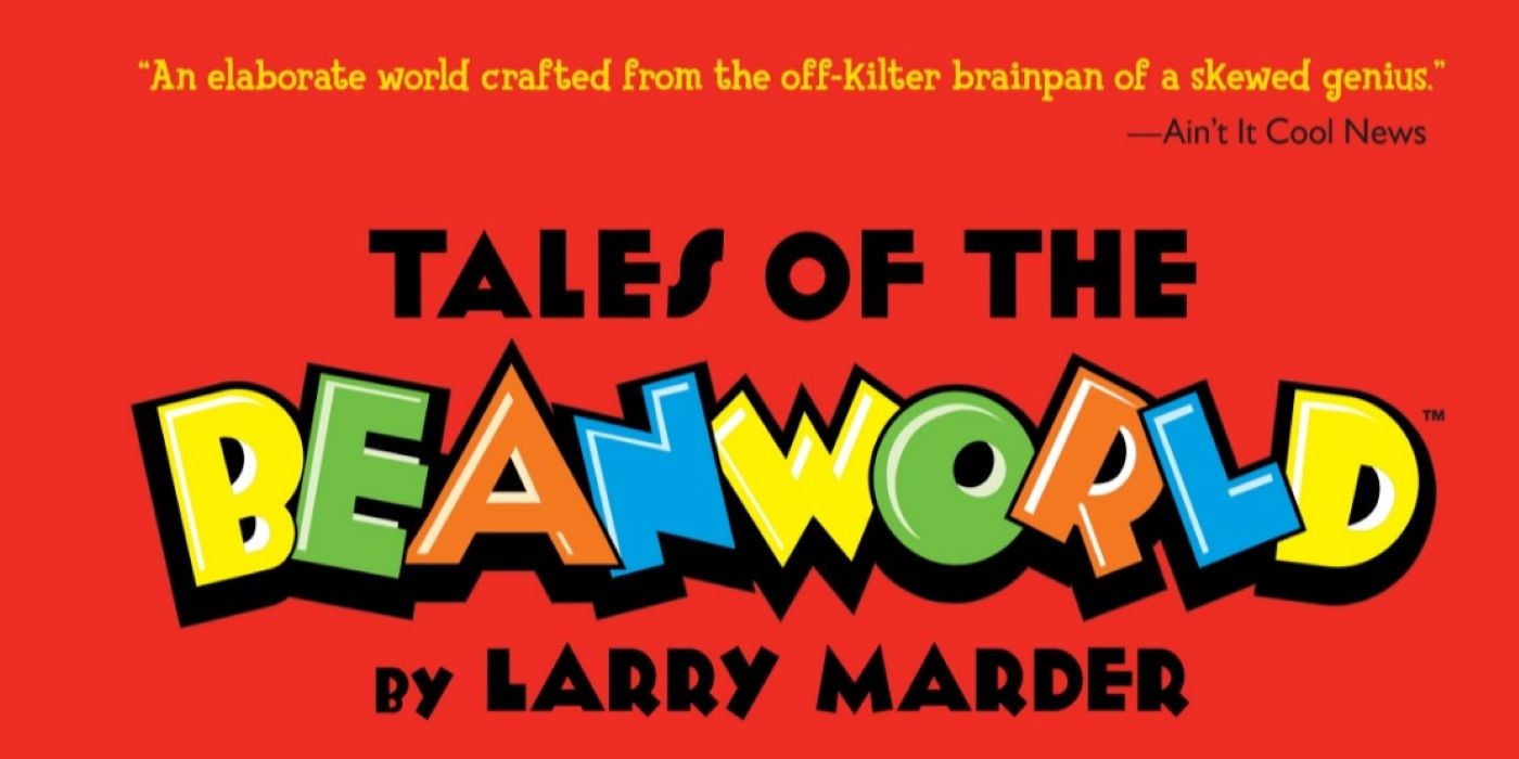 The Title Cover of Beanworld with a quote from "Ain't It Cool News"