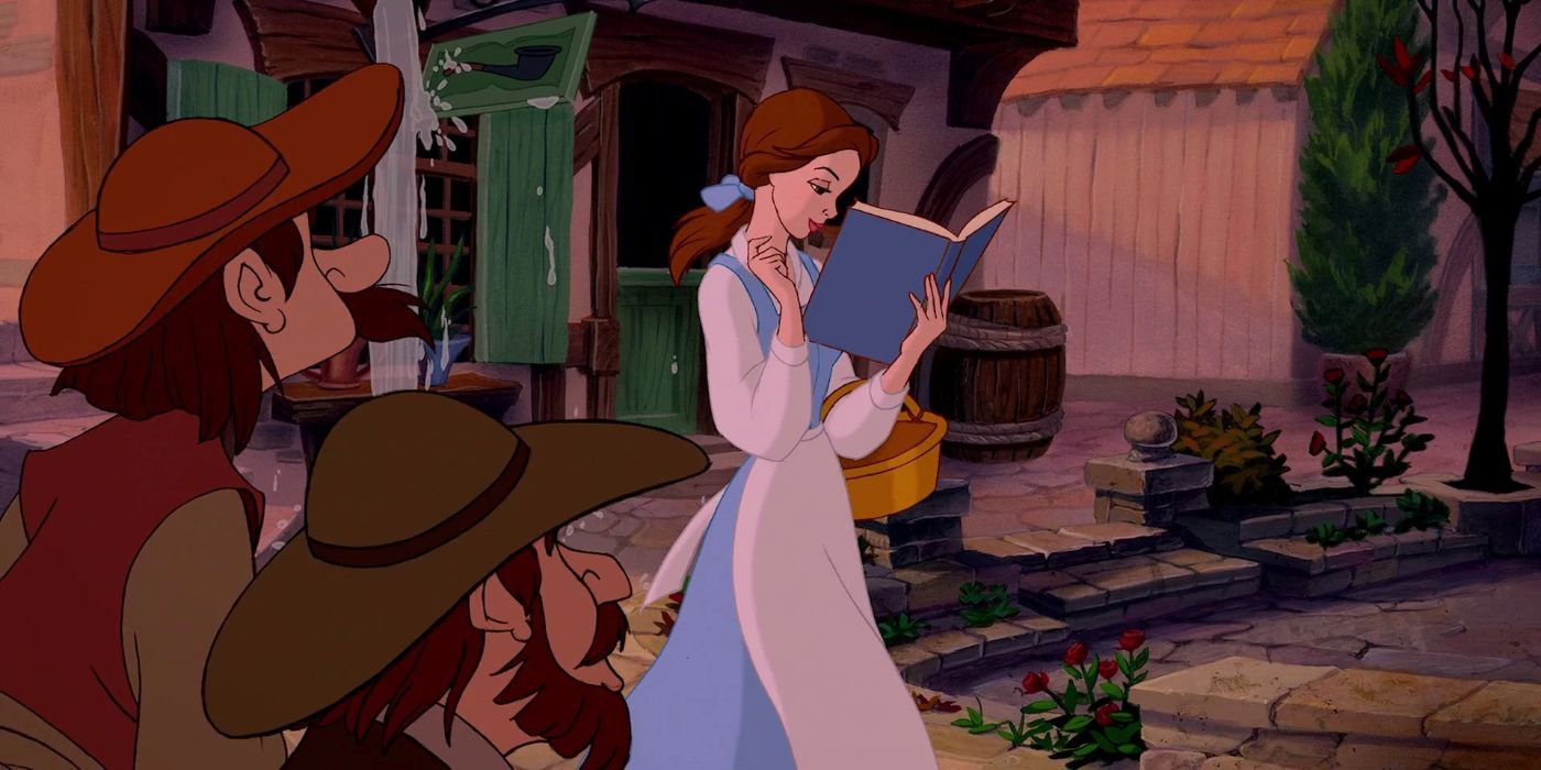 Belle reading a book, Beauty and the Beast