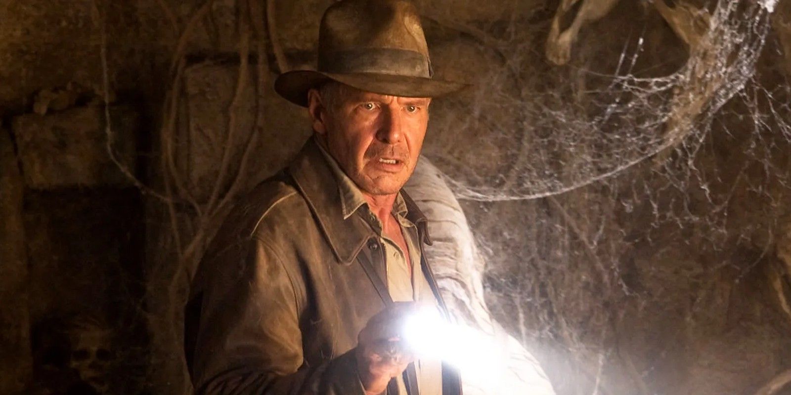 Harrison Ford playing Indiana Jones