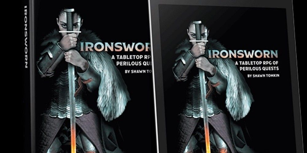 Cover art for two versions of Ironsworn.