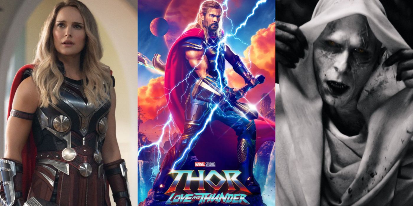 jane, thor and gorr in thor love and thunder