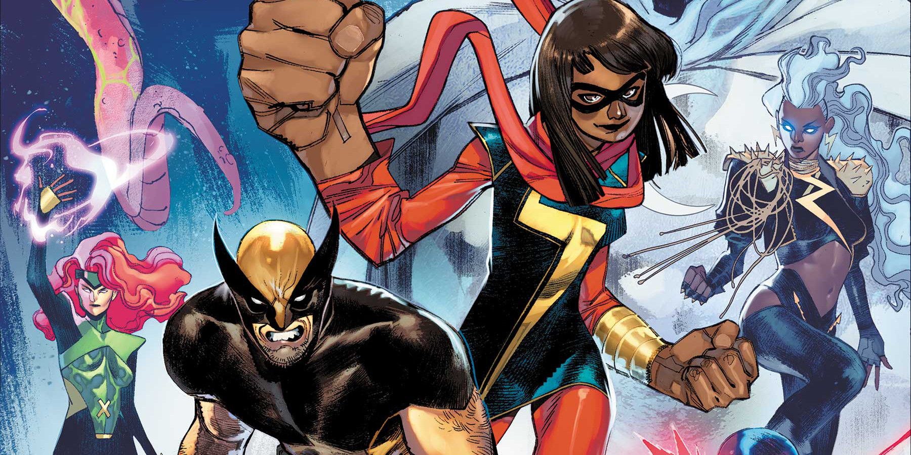 ms. marvel and wolverine in the cover of their new comic