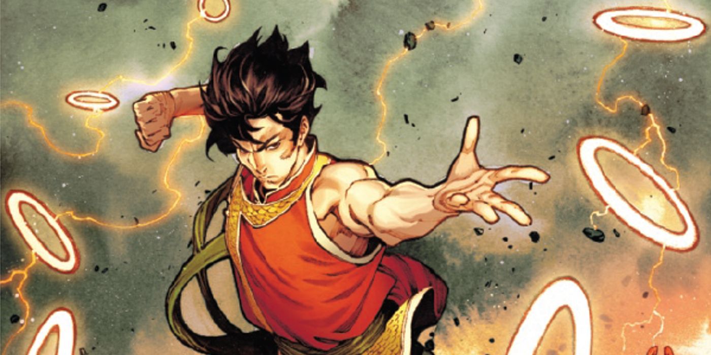 An image of comic cover art from Shang-Chi and the Ten Rings #1